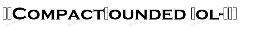 SFCompactRounded Bol字体转换